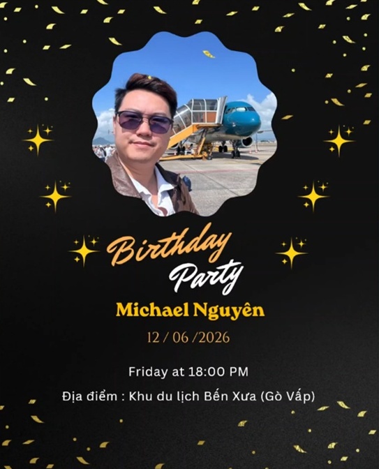 Thiệp Mời Michael Nguyên